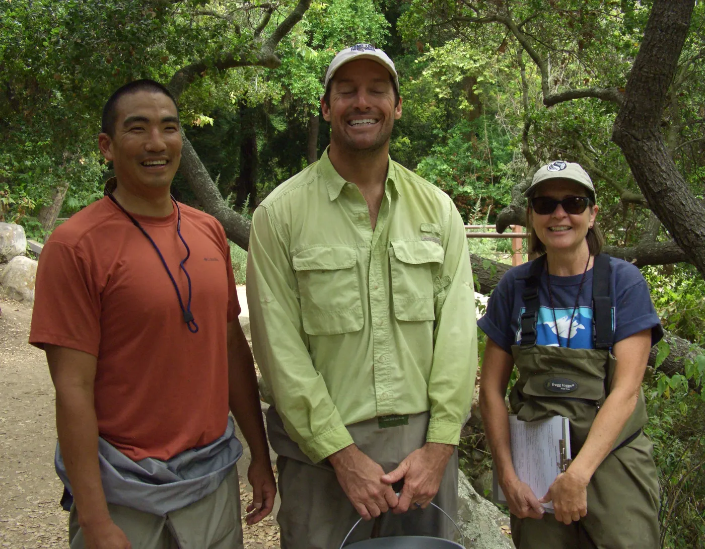 Jay Ogawa, Rick Bush (National Marine Fisheries Service), Gaytha Morningstar (Pacific States Marine Commission)