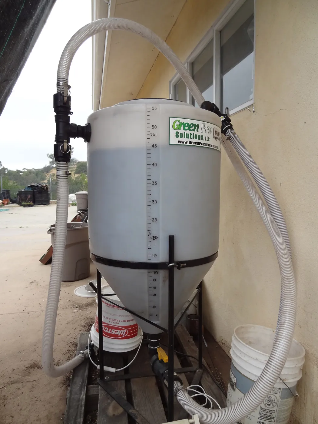 Compost Tea brewing at the Hort Unit