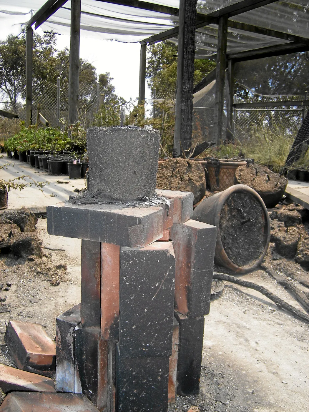 Fire damage at the Hort Unit