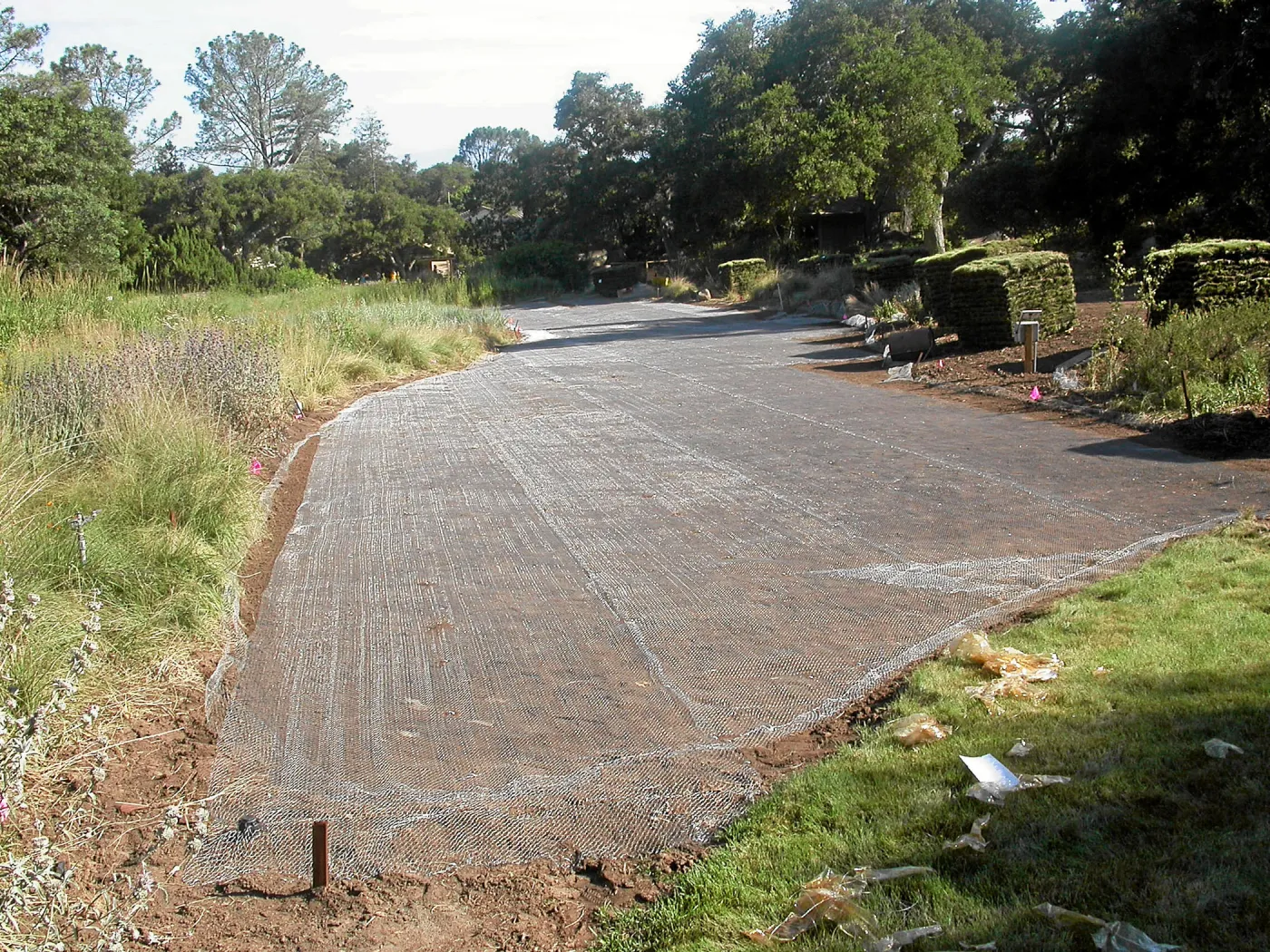 Gopher wire under sod, Meadow Lawn 2008