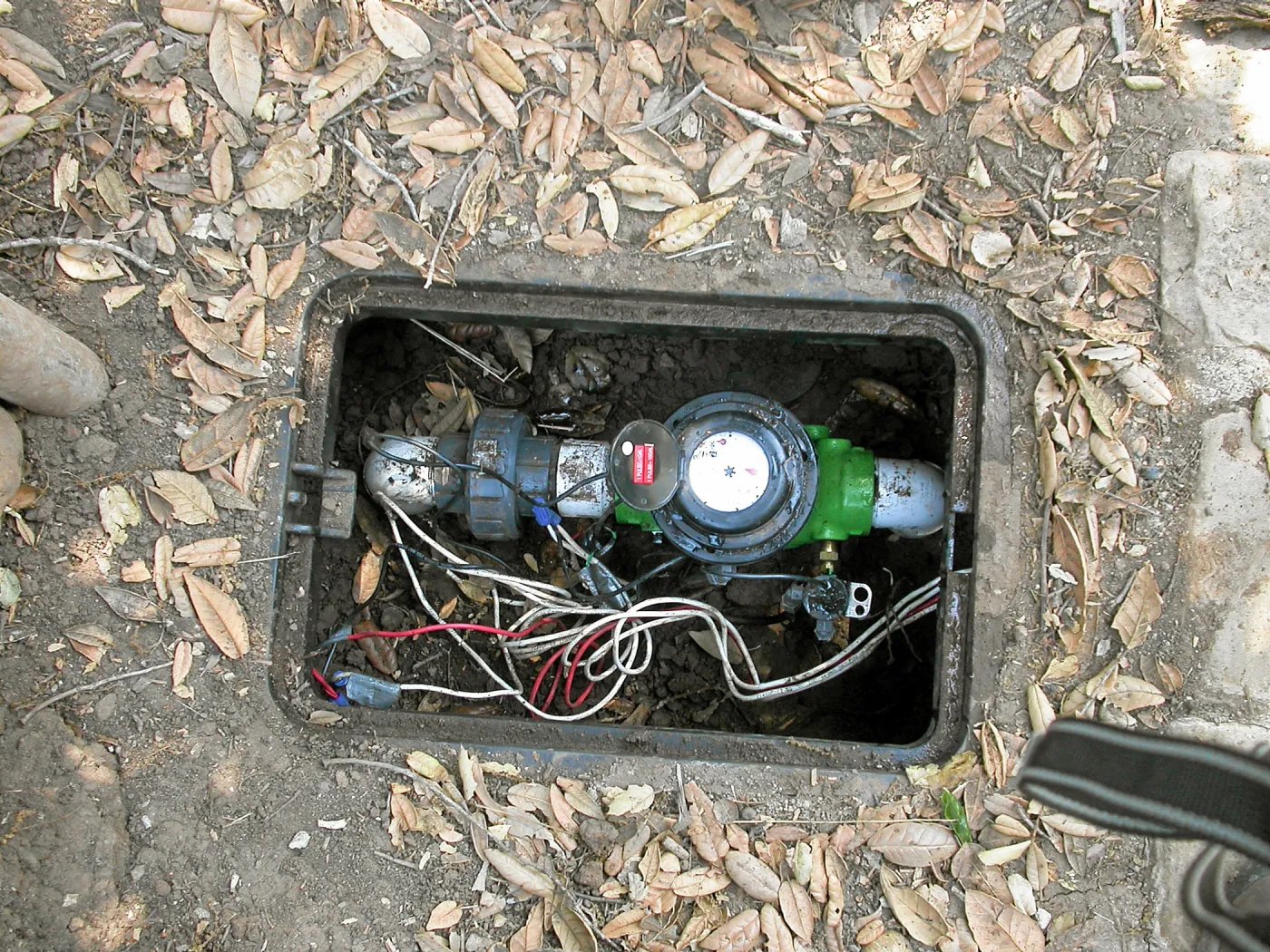 Meadow View Irrigation installation, new valve box