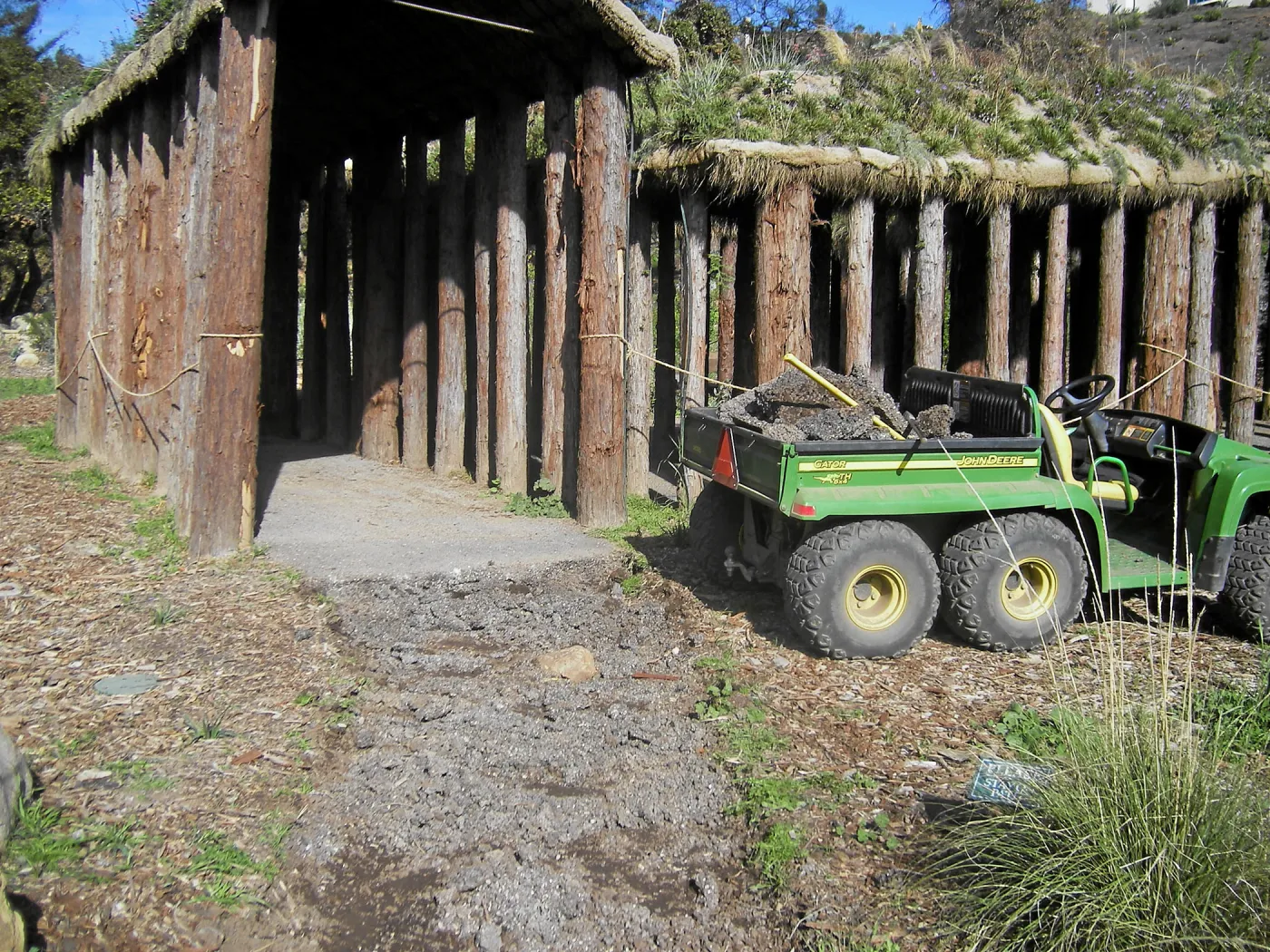 Removal of PermaCreet path at Herb Parker labrinth