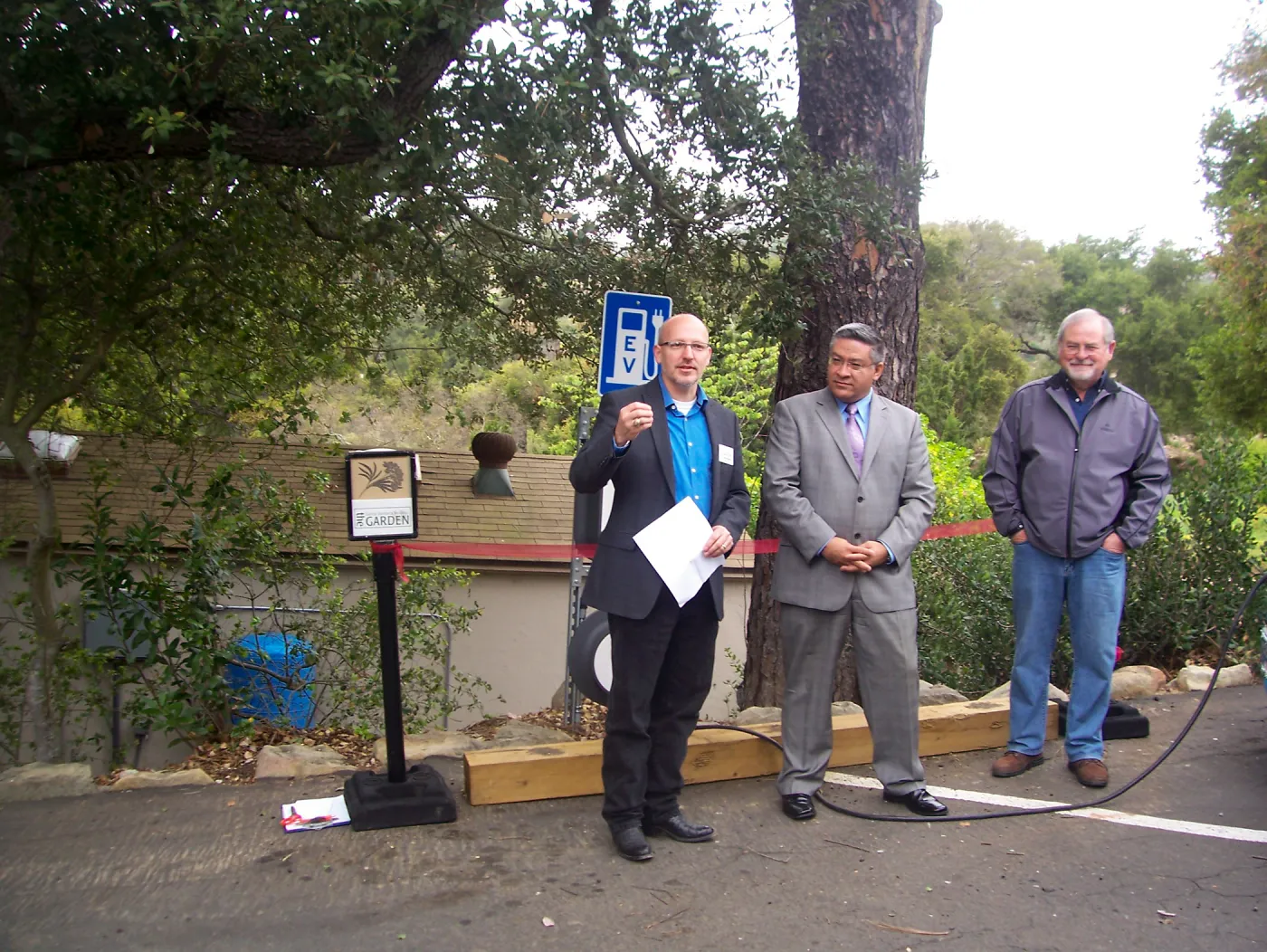 new EV Charging Station at SBBG, electric vehicle charging station, dedication