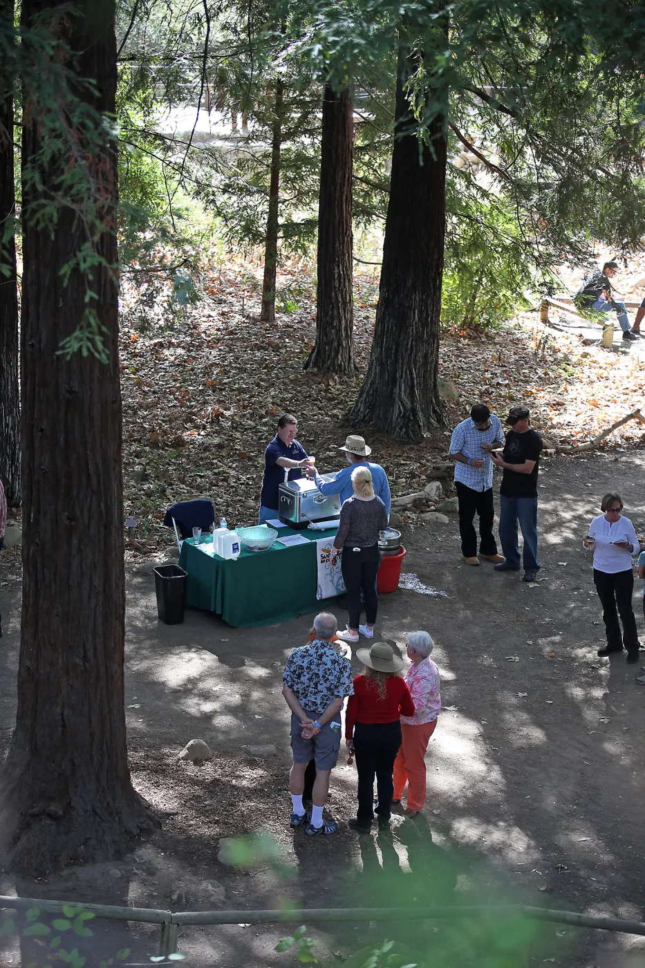 Santa Barbara Beer Garden Event, Redwood Section