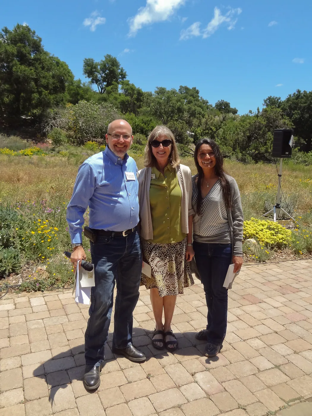 10 year service award, Christine Riesenfeld, Steve Windhager, Kathy Casteneda, Volunteer Appreciation 2014, SBBG