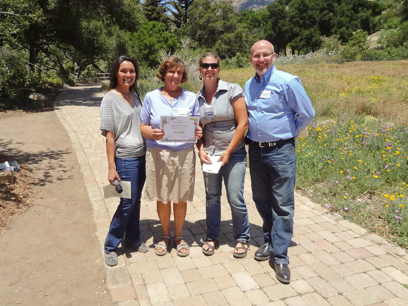 Unsung Hero Award, Elena Riskind, Heather Wehnau, Kathy Casteneda, Steve Windhager, Volunteer Appreciation 2014, SBBG