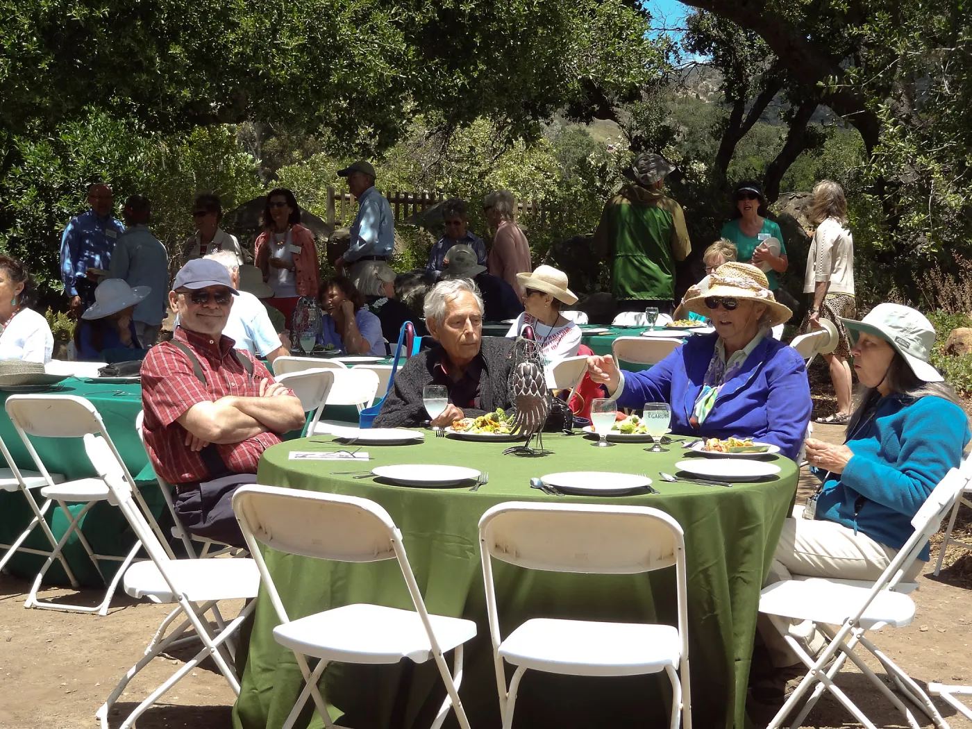 Dieter Wilken, Bob Haller, Nancy Vivrette, Andrea Adams-Morden, Volunteer Appreciation 2014, SBBG