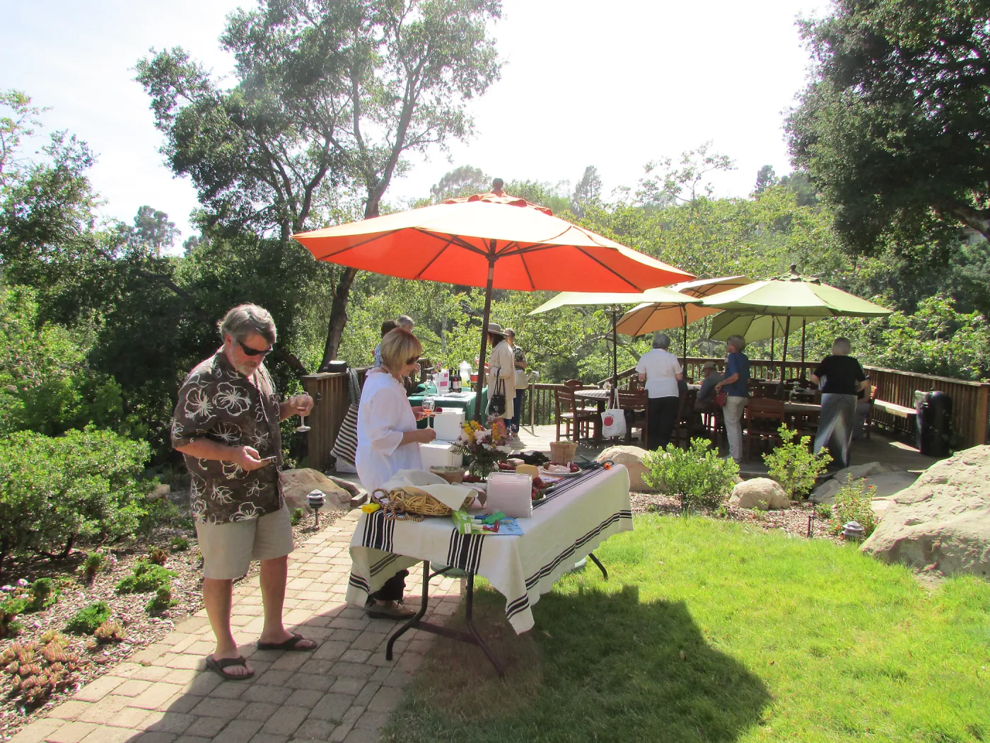 Home Demonstration Deck, Wine and Cheese Botanic Lecture Series