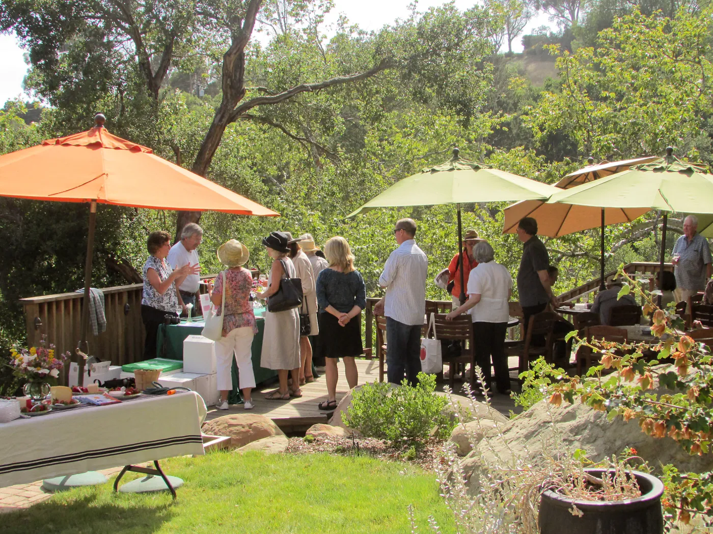 Home Demonstration Deck, Wine and Cheese Botanic Lecture Series