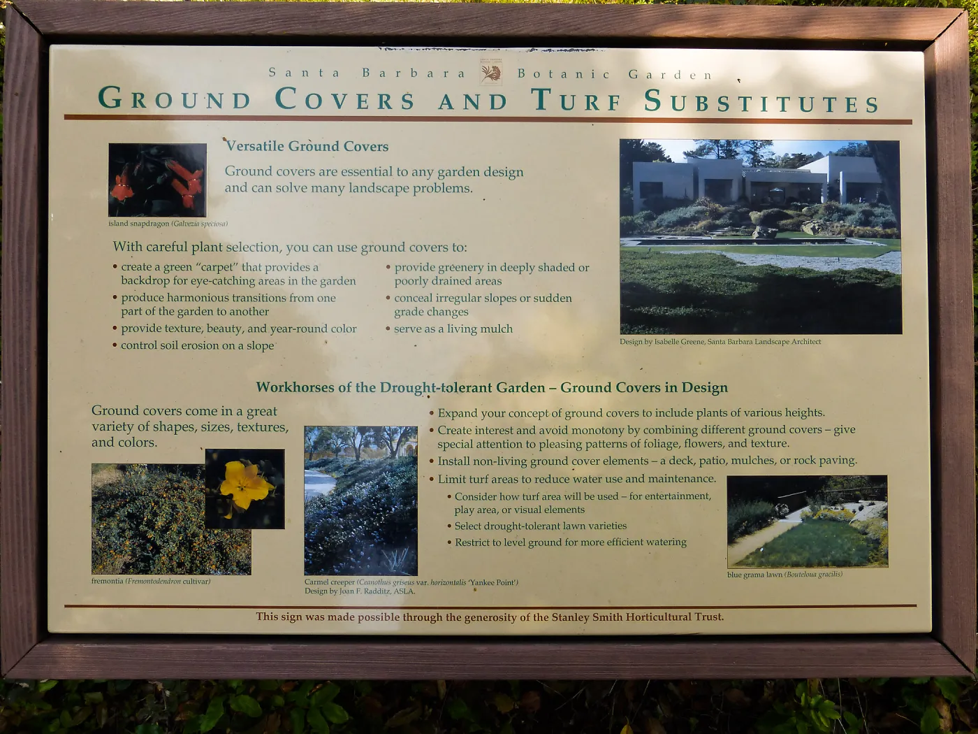 Home Demonstration Garden Signage