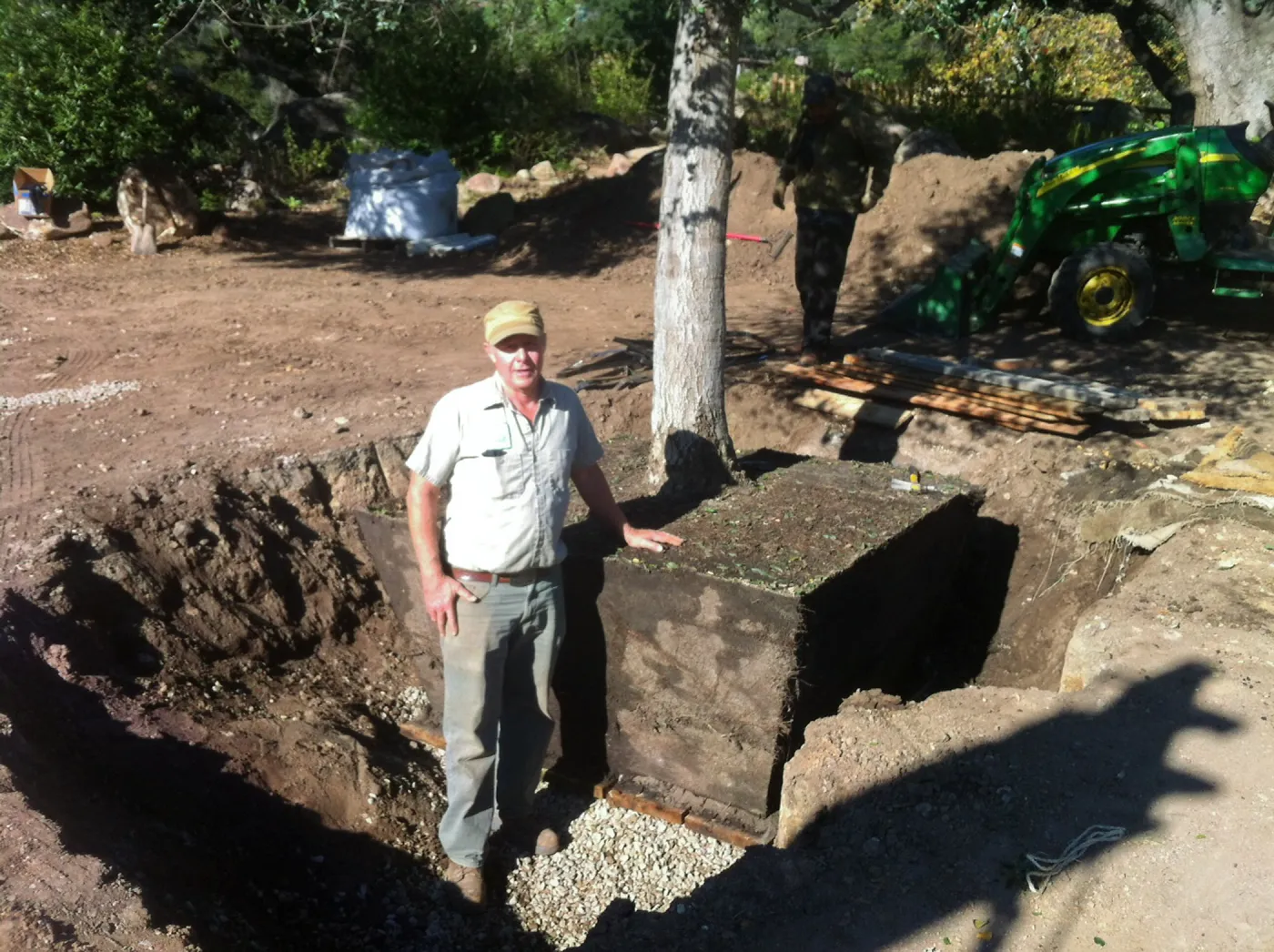 Dave Kershaw with New Meadow Oaks tree