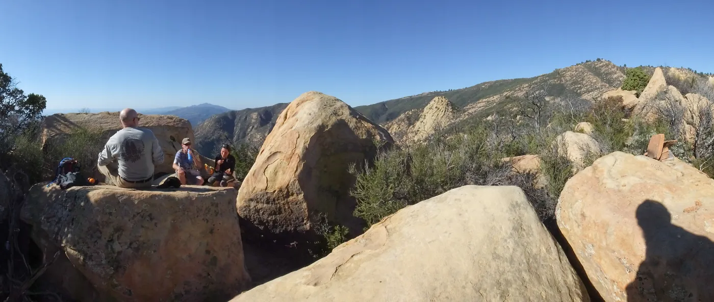 New Years Day Arlington Peak Hike, View looking west from summit