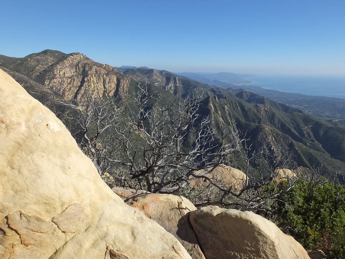 New Years Day Arlington Peak Hike, Looking East from Arlington Peak