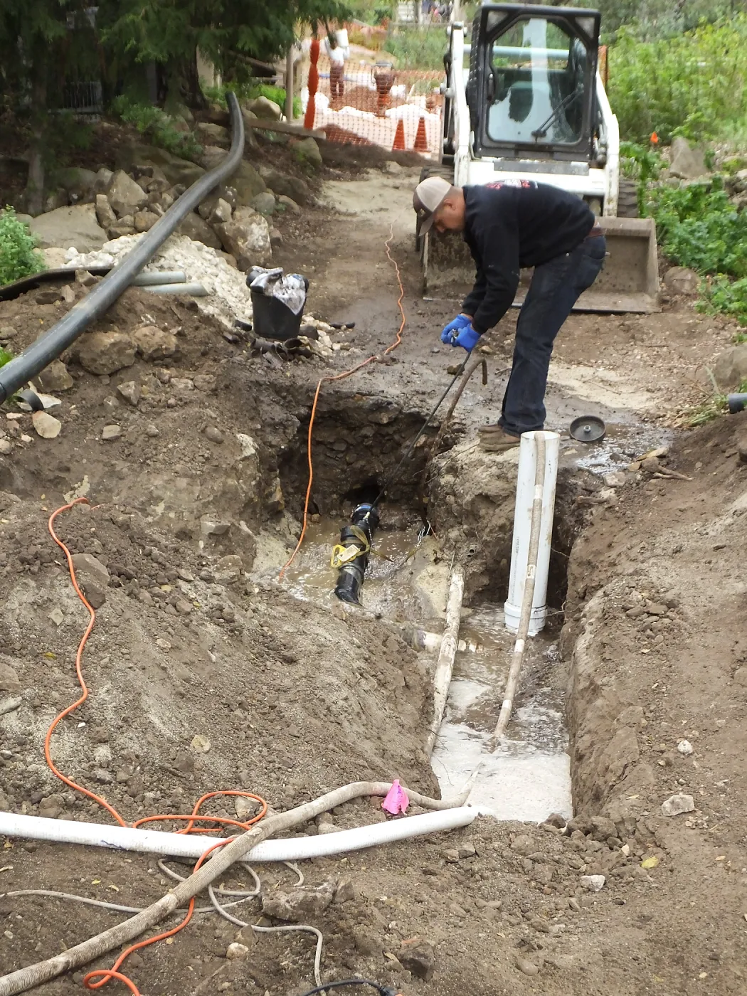Arroyo Sewer Line Construction