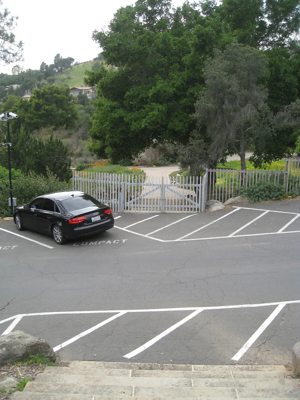 Original entrance from parking lot