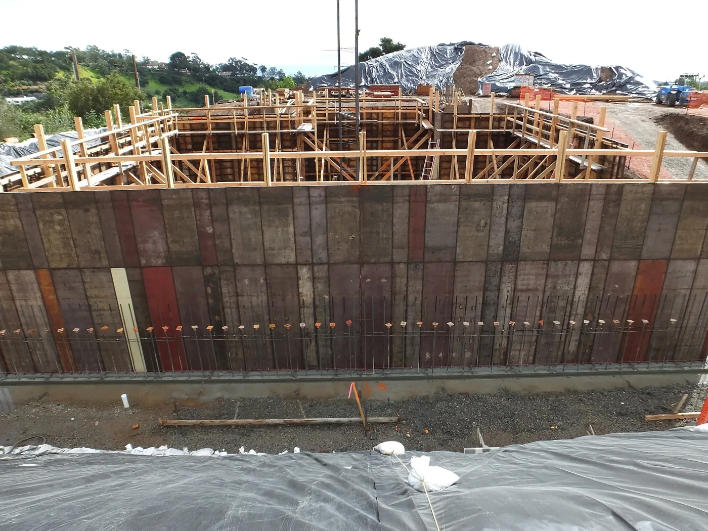 Pritzlaff Conservation Center Construction, north wall