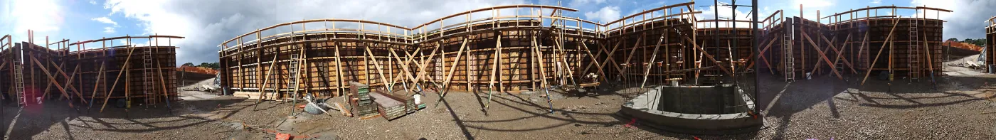 Pritzlaff Conservation Center construction, panorama of Herbarium area