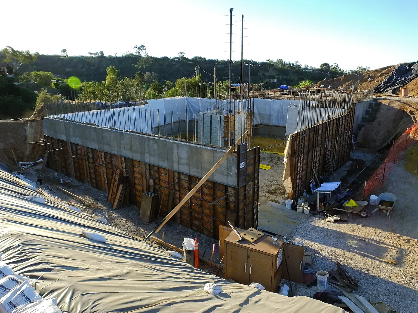 Pritzlaff Conservation Center Construction, Exterior looking southeast