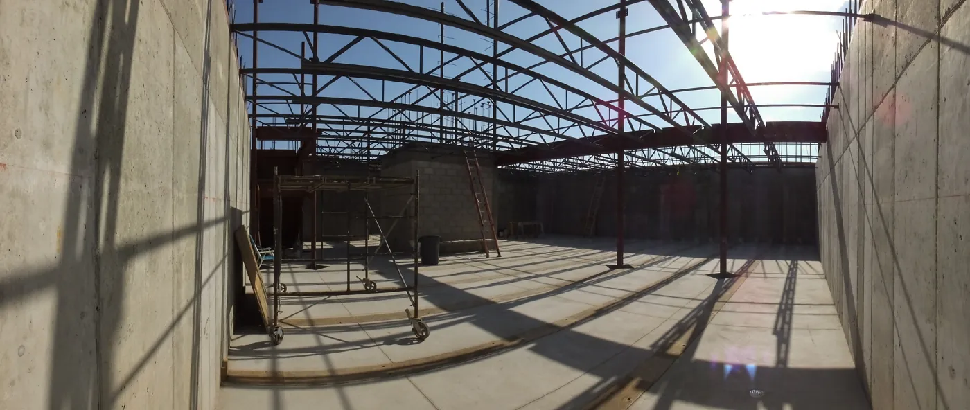 Pritzlaff Conservation Center Construction, looking southwest across Herbarium area