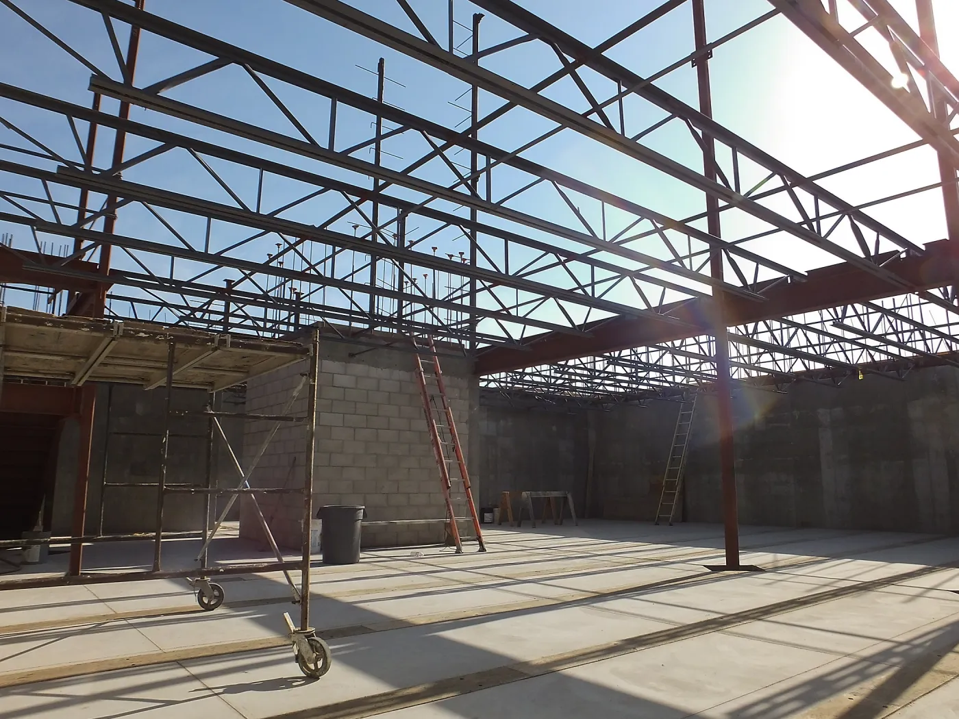 Pritzlaff Conservation Center Construction, looking southwest across Herbarium area