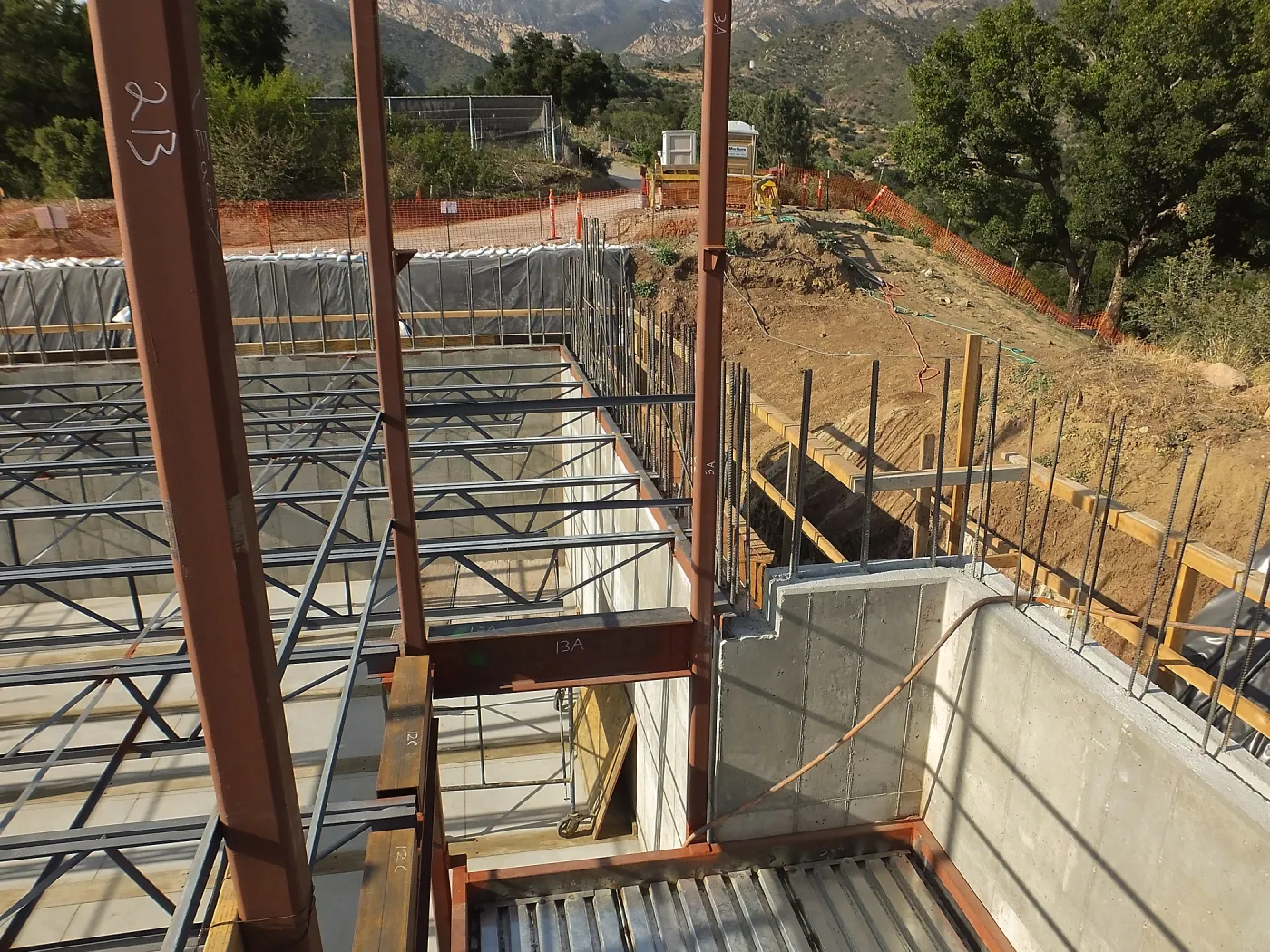 Pritzlaff Conservation Center Construction, looking north from stairwell