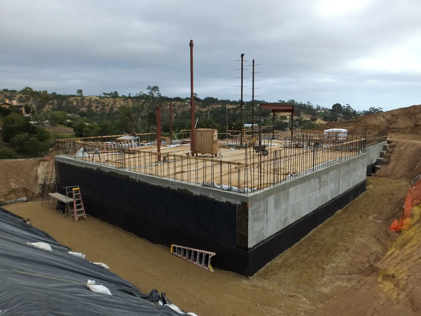 Pritzlaff Conservation Center Construction, Exterior looking southeast