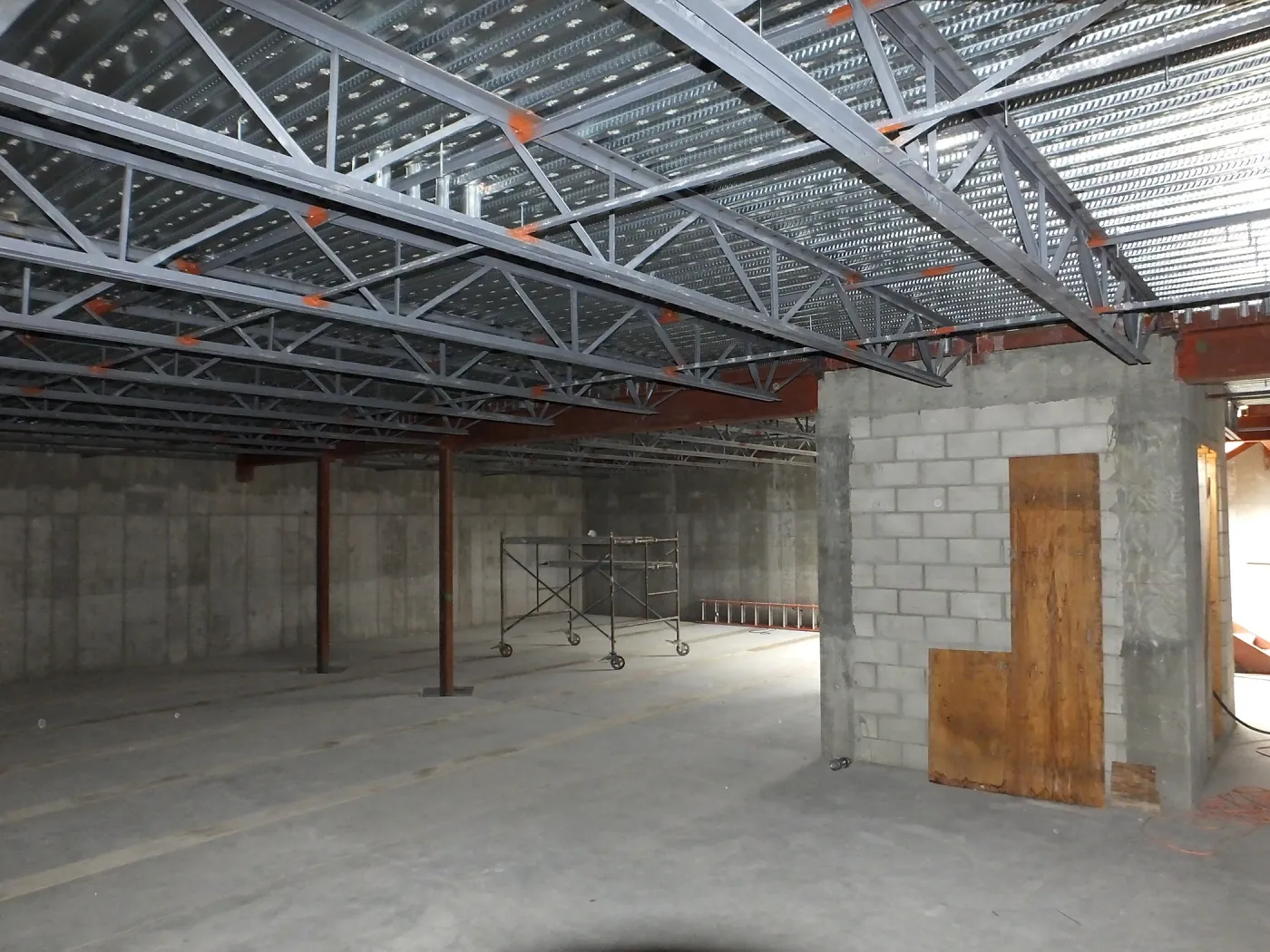 Pritzlaff Conservation Center Construction, looking northeast across Seed Bank/Herbarium area