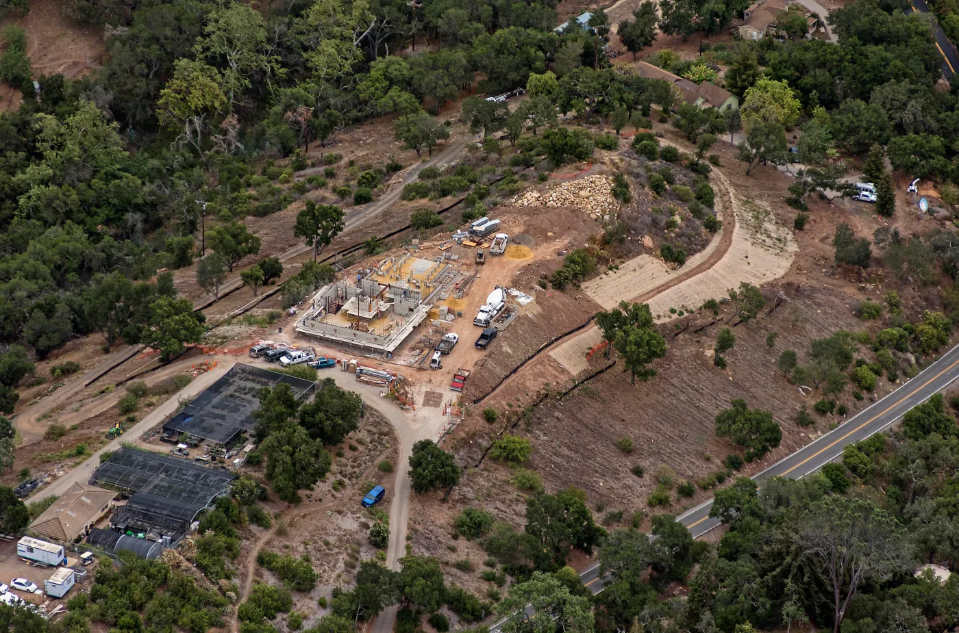 Pritzlaff Conservation Center construction-aerial view