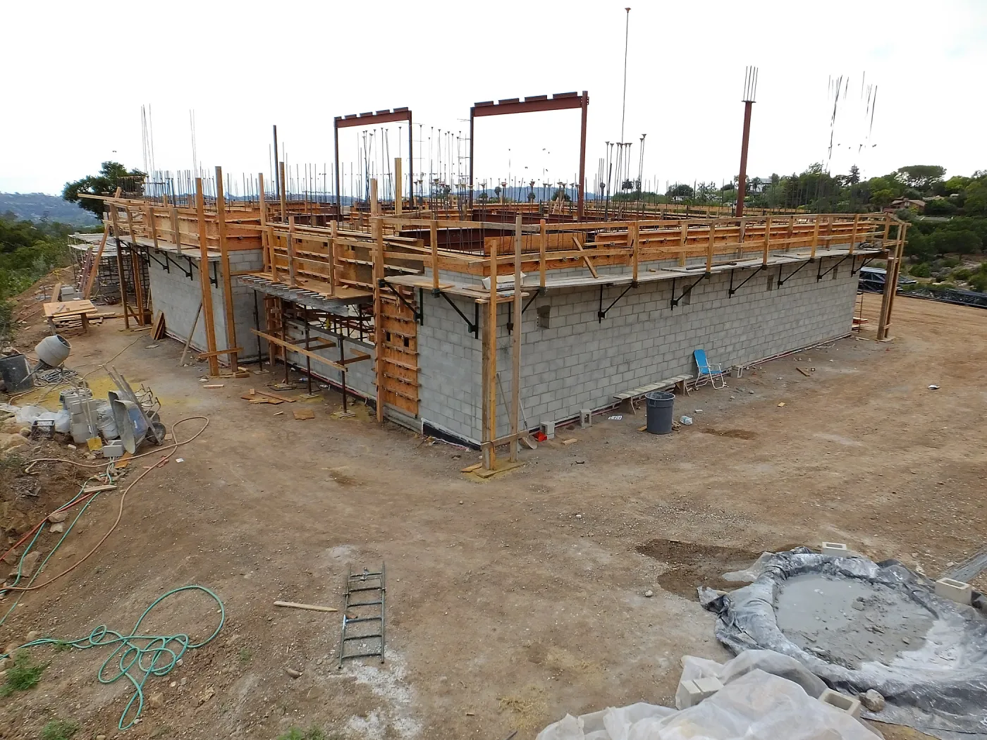 Pritzlaff Conservation Center Construction, exterior looking southwest