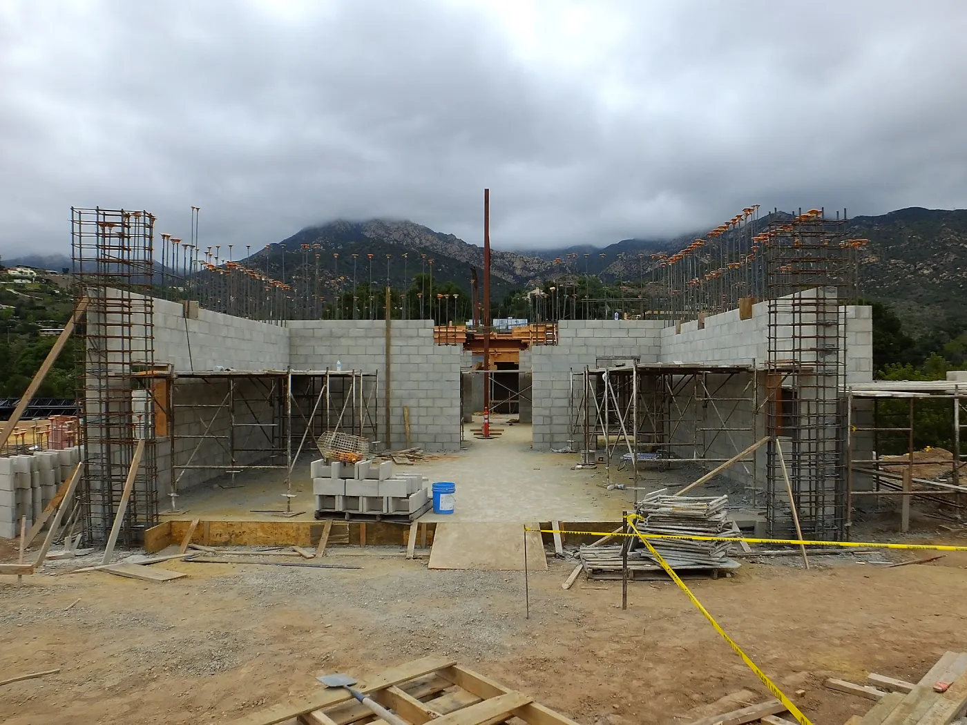 Pritzlaff Conservation Center Construction, south wall