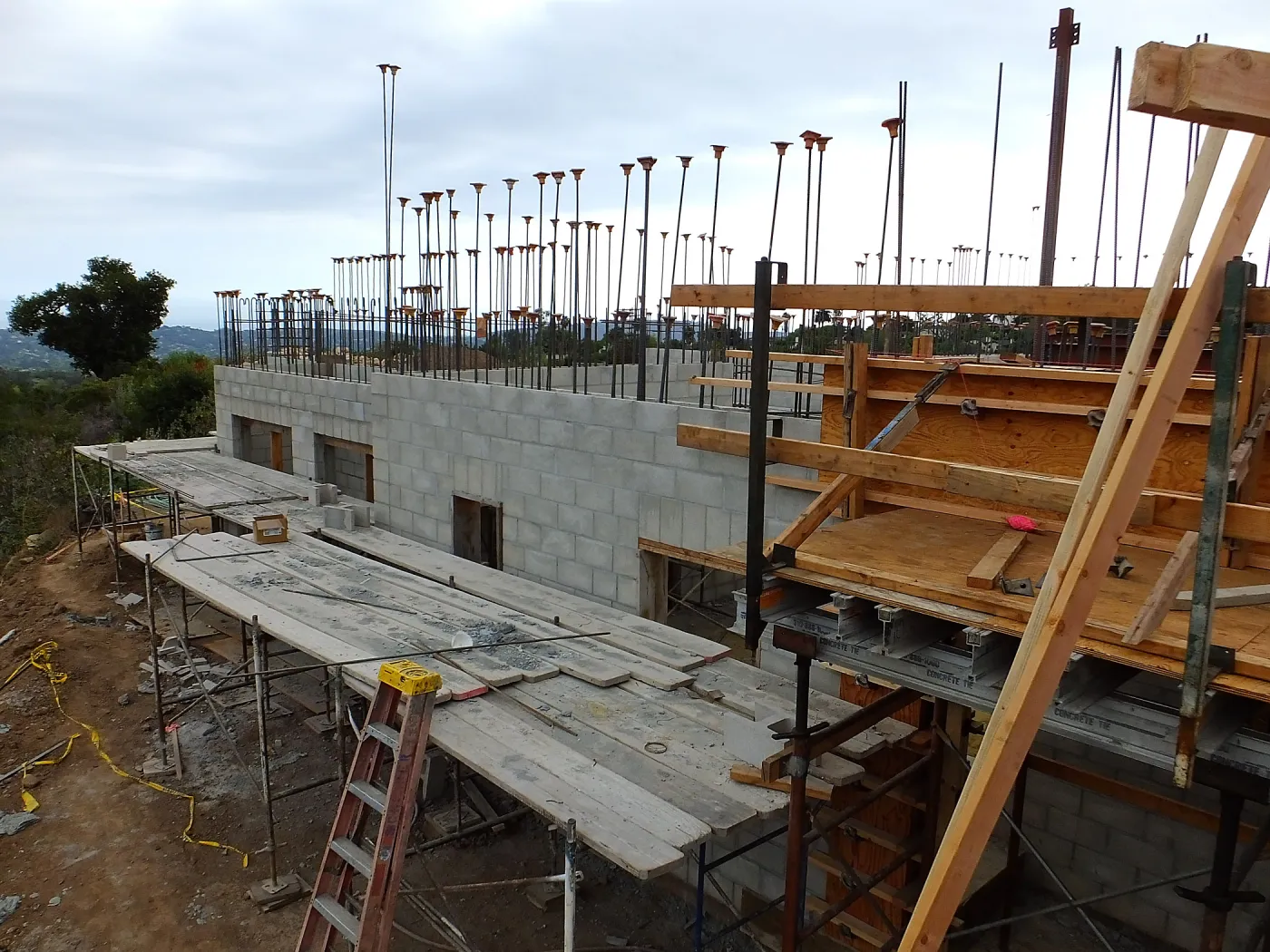 Pritzlaff Conservation Center Construction, south half of east face