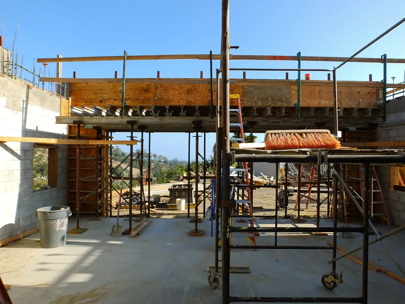 Pritzlaff Conservation Center Construction, looking south across exhibit room