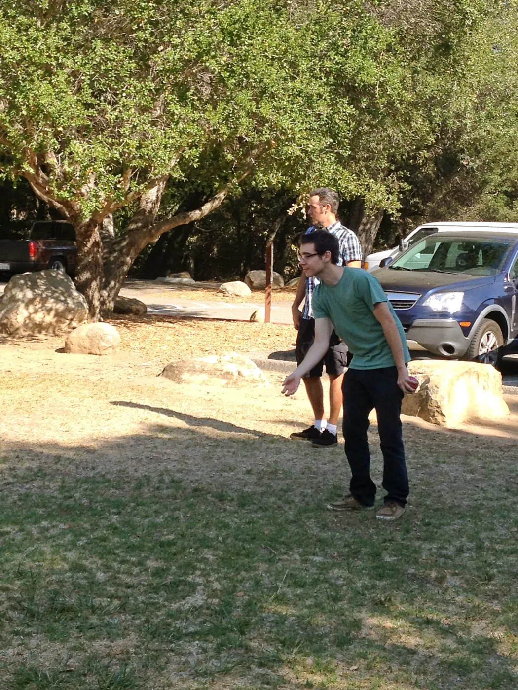 Staff Appreciation Picnic 2015, playing bocci