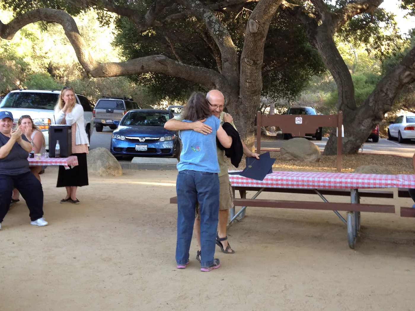 Staff Appreciation Picnic 2015, Gail Milliken 30 years recognition