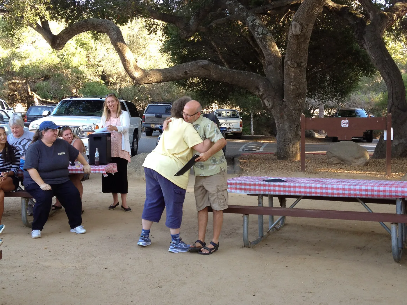 Staff Appreciation Picnic 2015, Joan Evans 15 years recognition