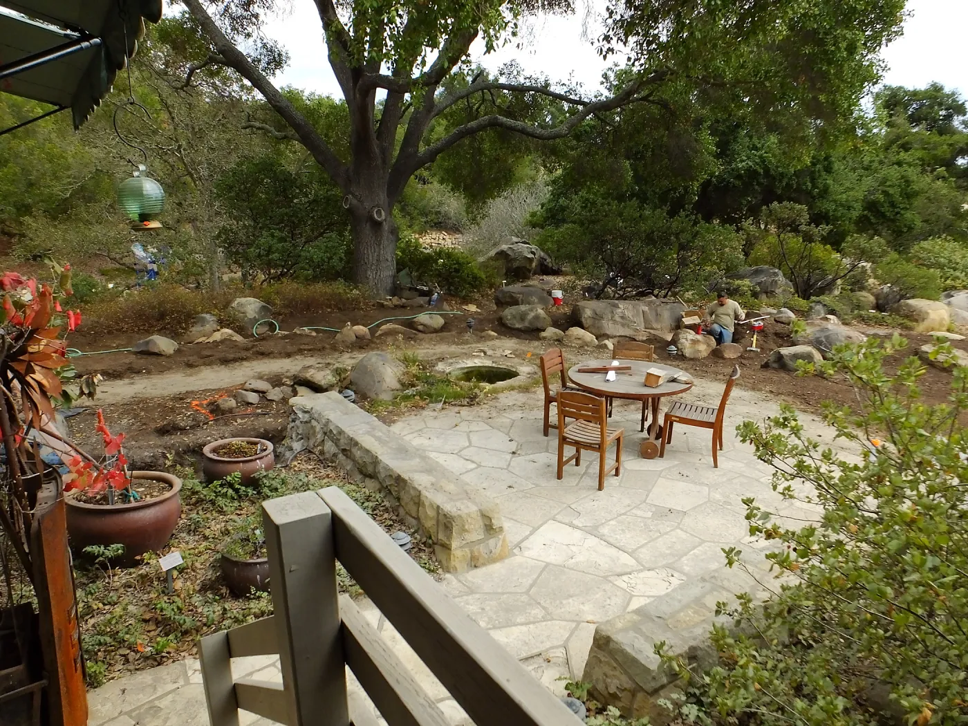 Home Demonstration Garden Renovation, view 19, looking southeast from south entrance of Cottage