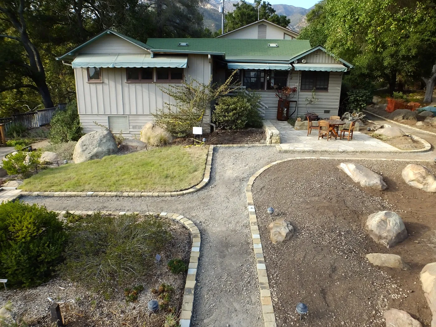 Home Demonstration Garden Renovation, view 23, south side of Cottage