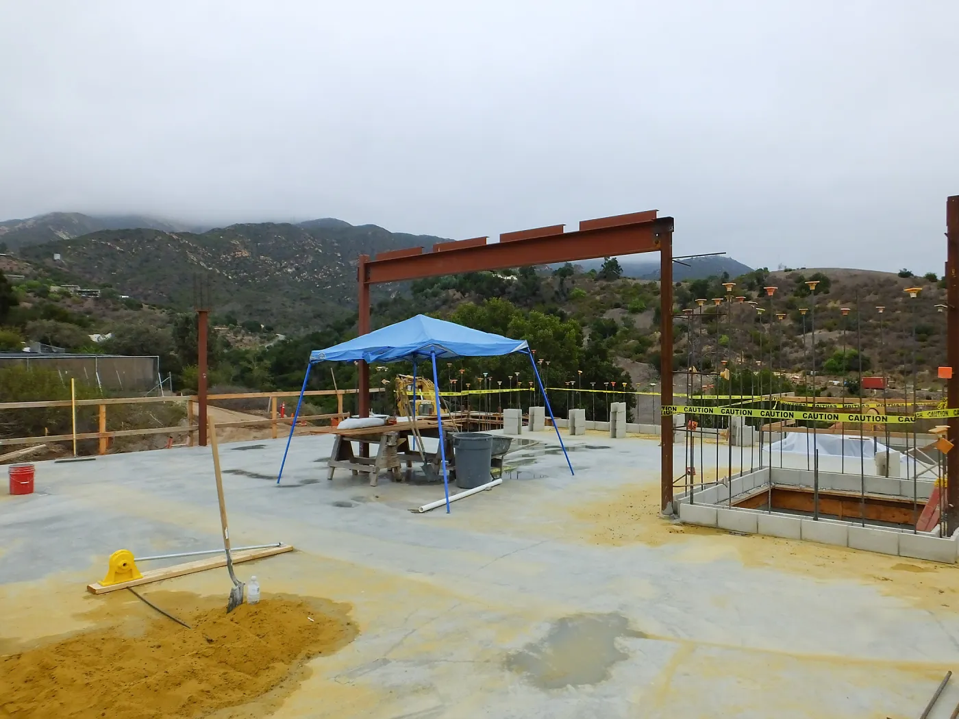 Pritzlaff Conservation Center Construction, looking northeast across Administrative office area