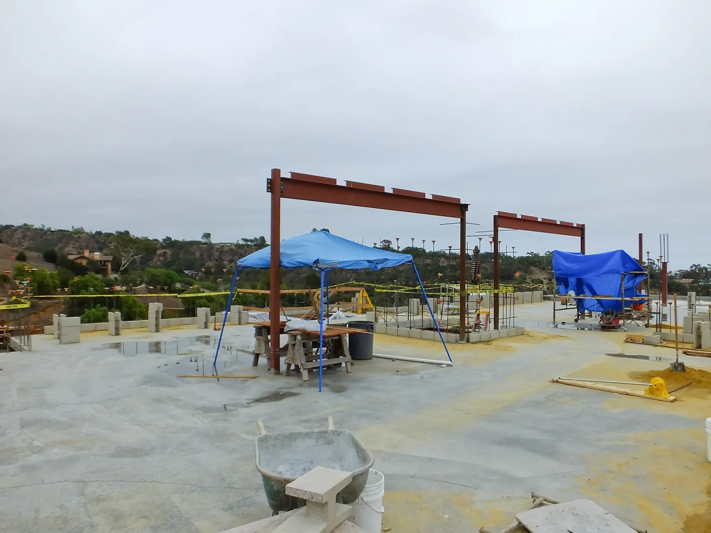 Pritzlaff Conservation Center Construction, looking southeast across Administrative office area
