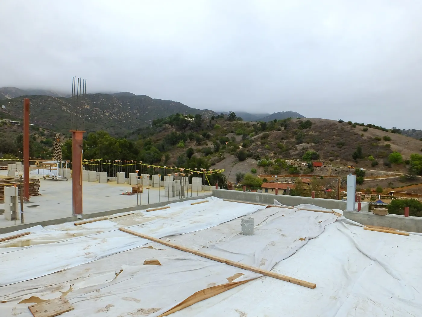 Pritzlaff Conservation Center Construction, looking northeast across deck