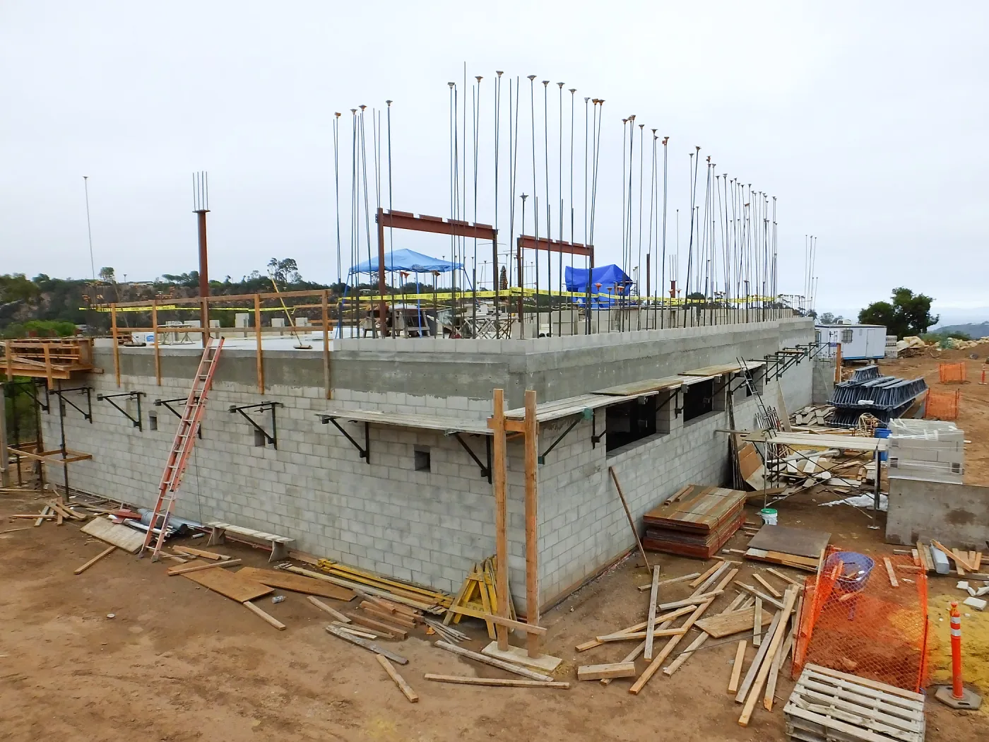 Pritzlaff Conservation Center Construction, Exterior looking southeast