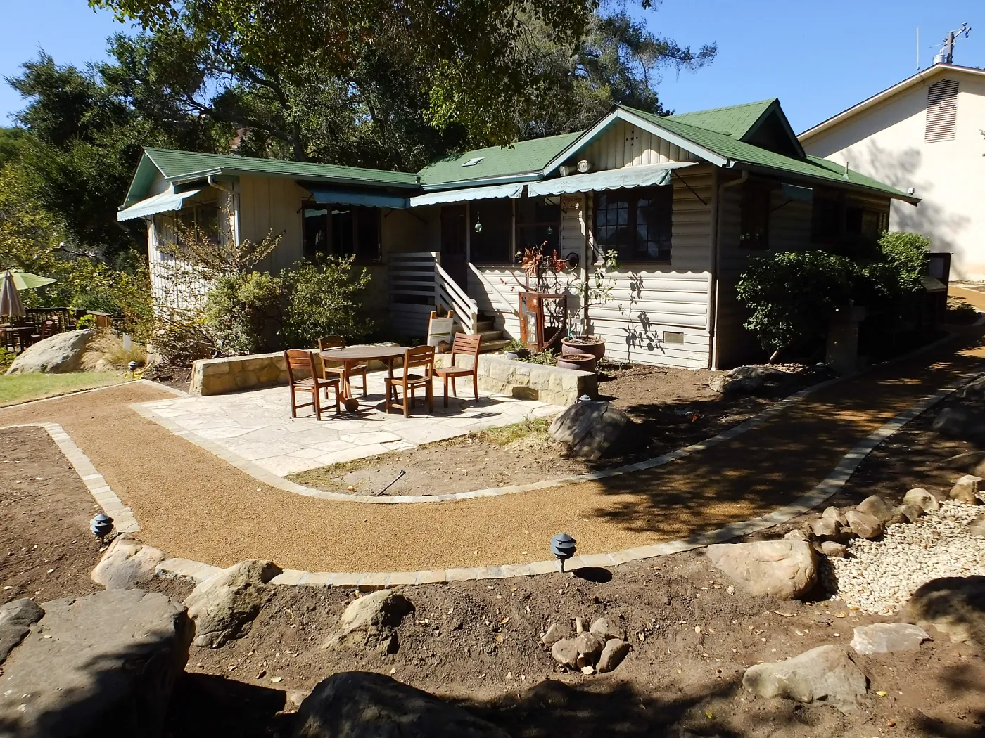 Home Demonstration Garden Renovation, view 13, looking towards southeast corner of Cottage