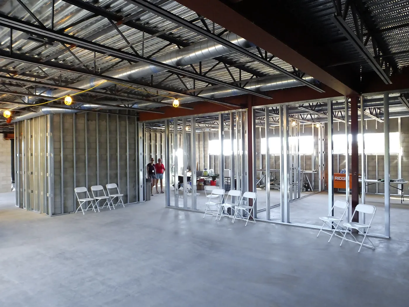 Pritzlaff Conservation Center Construction, looking southwest across Research workstation area