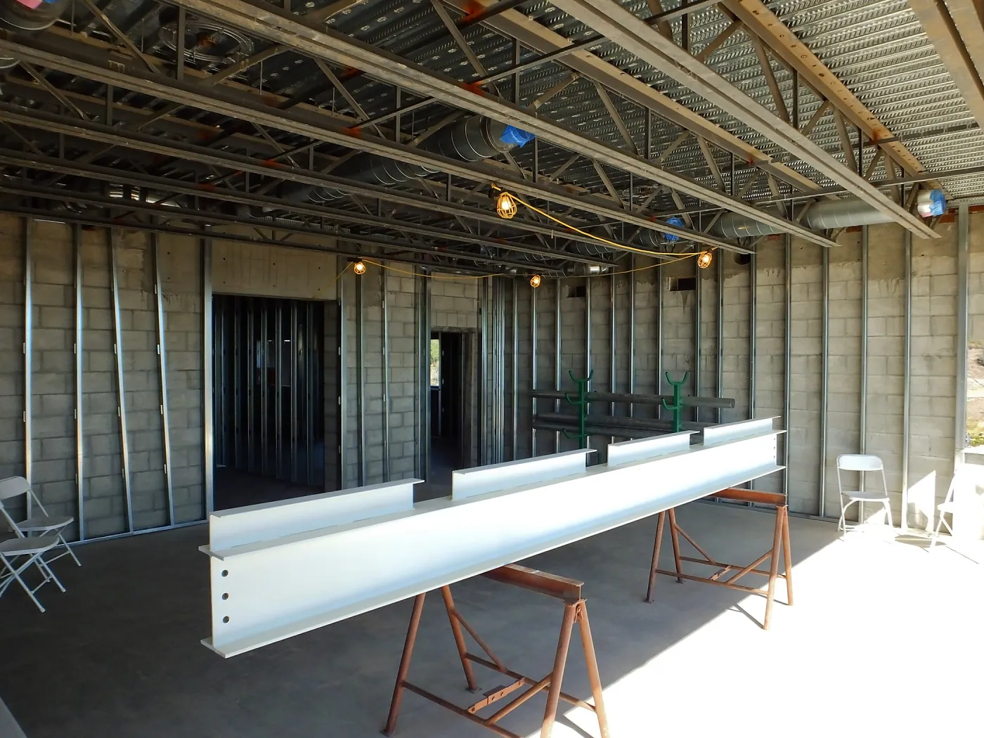 Pritzlaff Conservation Center Construction, Exhibit Room, looking northeast