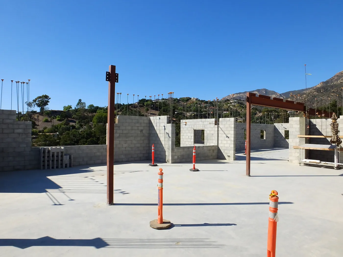 Pritzlaff Conservation Center Construction, looking northwest across Conference/Training area
