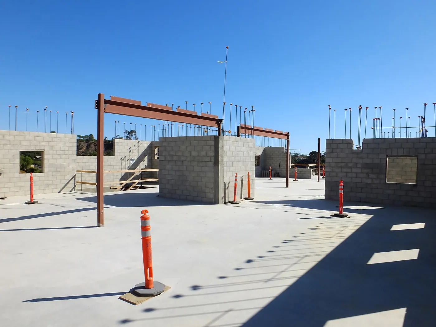 Pritzlaff Conservation Center Construction, looking southeast across Administrative office area