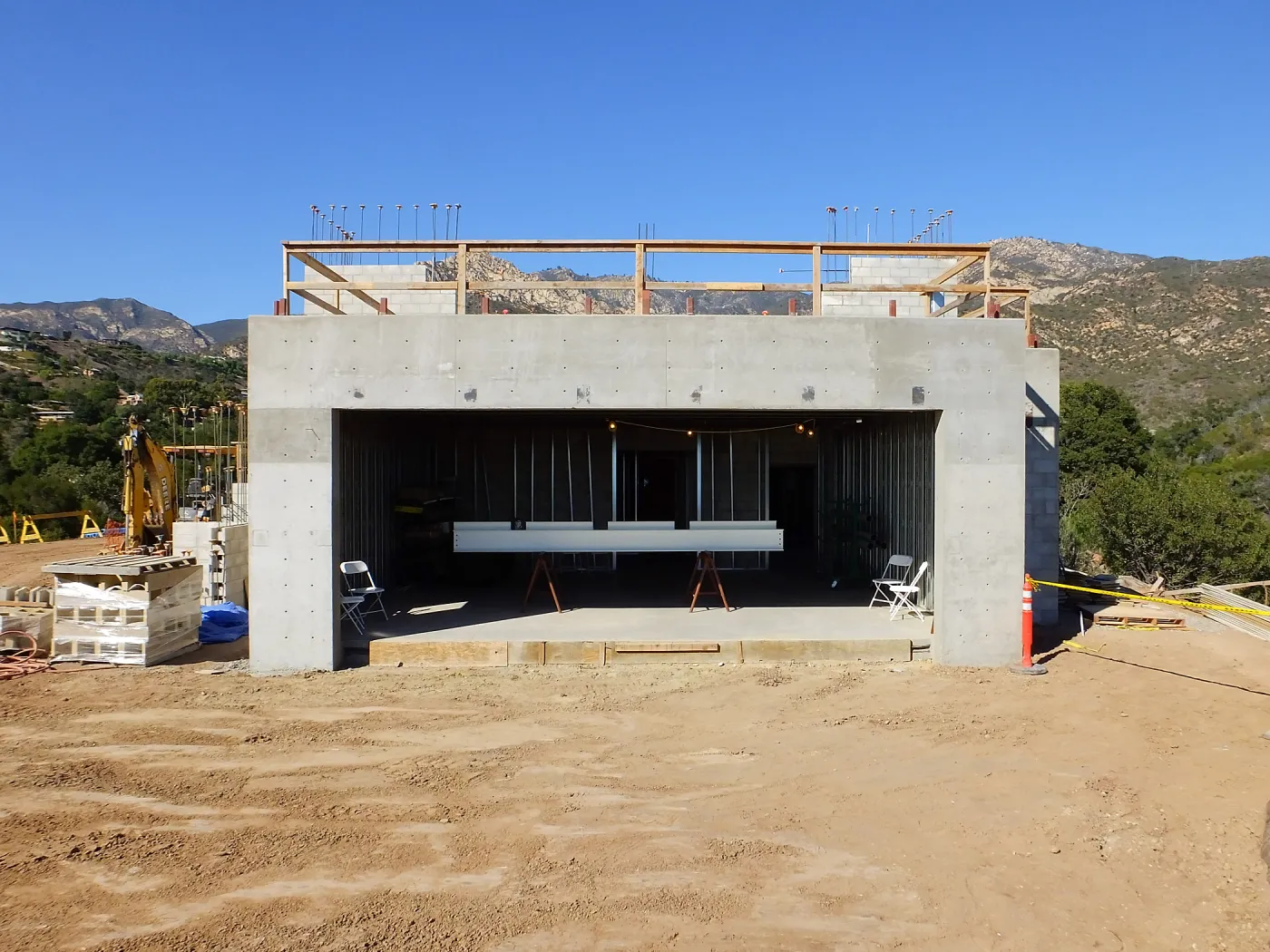 Pritzlaff Conservation Center Construction, south wall