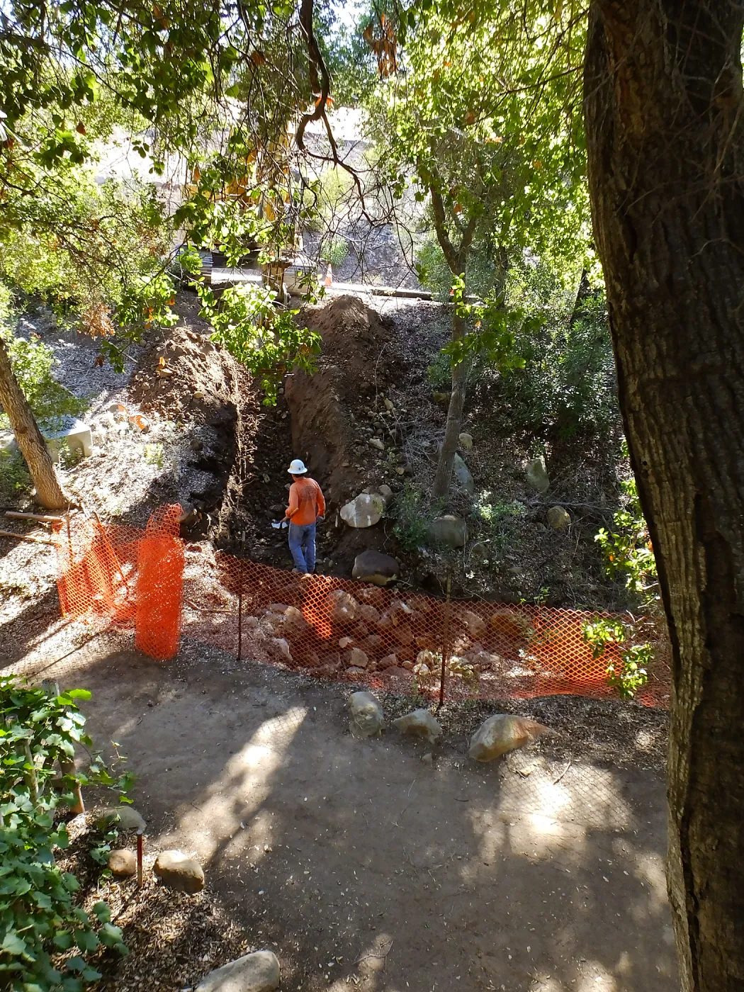 Pritzlaff Conservation Center Construction, Storm Drain installation, Arroyo