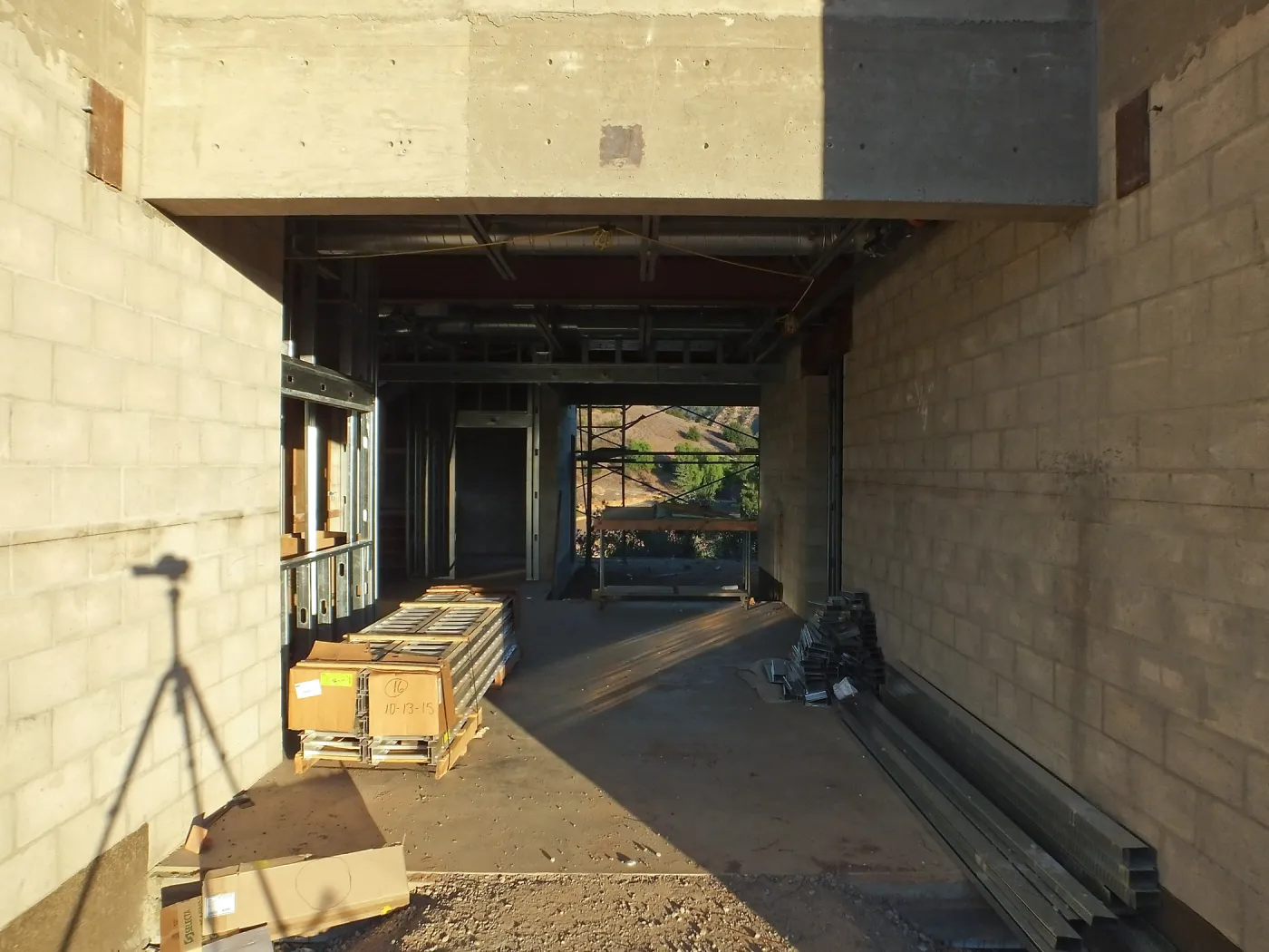 Pritzlaff Conservation Center Construction, main entrance looking east