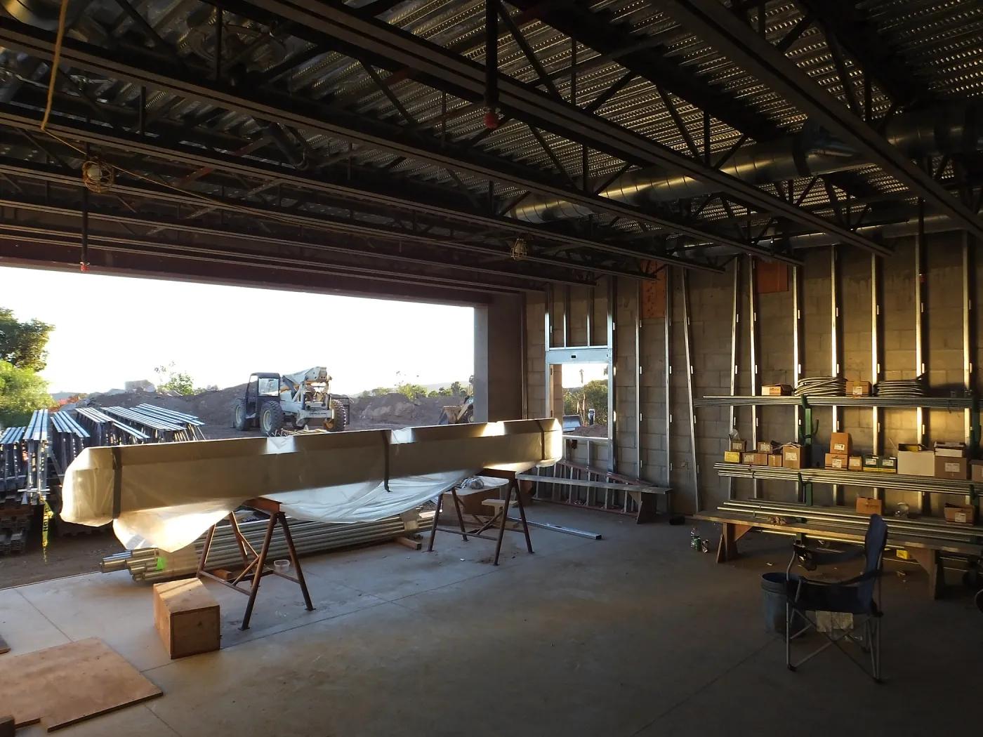 Pritzlaff Conservation Center Construction, Exhibit Room, looking southwest
